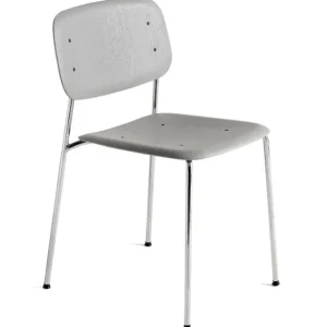Merkproduct Hay Soft Edge 40 chrome stoel-Soft grey