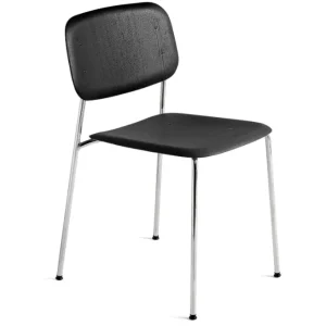 Hay Soft Edge 40 chrome stoel-Zwart eiken zwart Actieprijs
