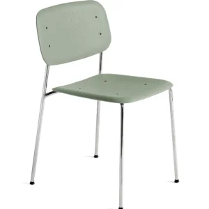 Hay Soft Edge 40 chrome stoel-Dusty green Exclusieve Aanbieding