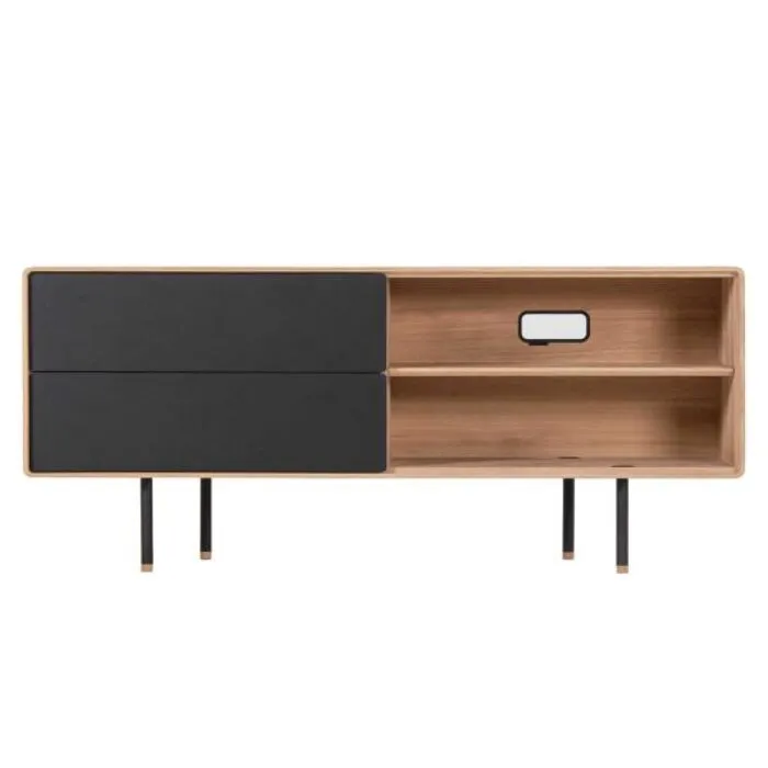 Alleen Vandaag Gazzda Fina Sideboard 150 dressoir-Nero-Hardwax oil light