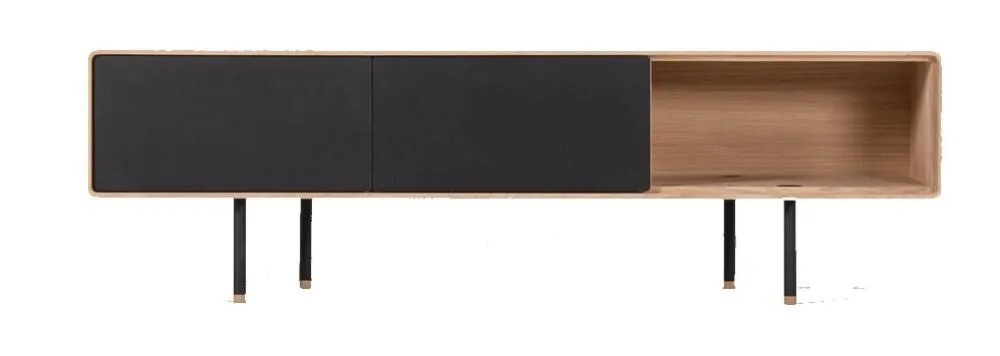 Direct Beschikbaar Gazzda Fina Lowboard 160 dressoir-Nero