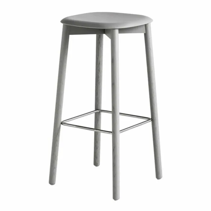 Hay Soft Edge 82 barkruk -Soft grey-Zithoogte 75 cm Gratis Retour