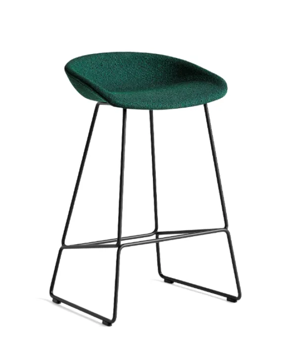 HAY AAS 39 barkruk-Olavi 16-Zithoogte 65 cm-Gepoedercoat Zwart Koopje