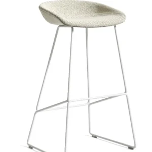 Direct Beschikbaar HAY AAS 39 barkruk-Coda 100-Zithoogte 65 cm-Gepoedercoat Wit