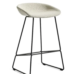 HAY AAS 39 barkruk-Coda 100-Zithoogte 65 cm-Gepoedercoat Zwart Nieuw