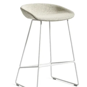 HAY AAS 39 barkruk-Coda 100-Zithoogte 75 cm-Gepoedercoat Wit Express Levering