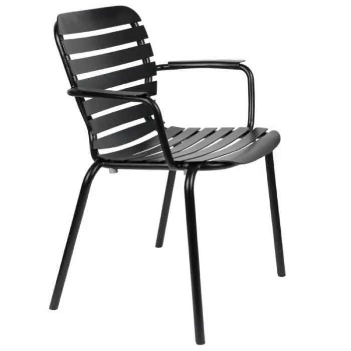 Zuiver Vondel Garden tuinarmstoel-Black Snelle Levering