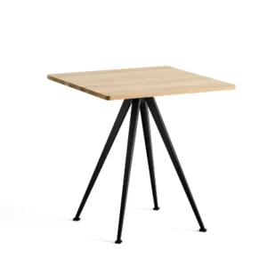 HAY Pyramid 21 Café vierkant tafel-Zwart-70x70x74 cm (lxbxh)-Mat gelakt Weekendaanbieding