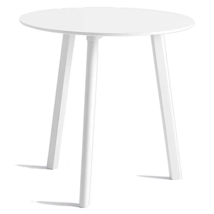 Superprijs HAY CPH Deux 220 tafel-Pearl white-75x73 cm (Øxh)-Water-based beukenhout
