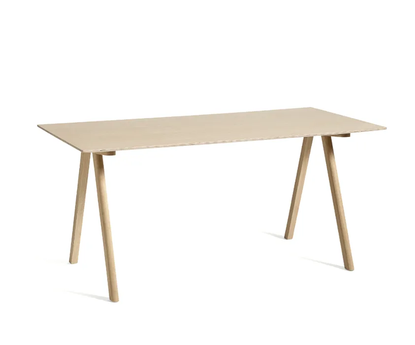 HAY CPH 10 bureau-Eiken water-based gelakt blad-Water-based onderstel Alleen Vandaag