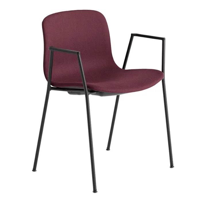 Lage Prijs HAY AAC 19 stoel-Fiord 591-Gepoedercoat Zwart