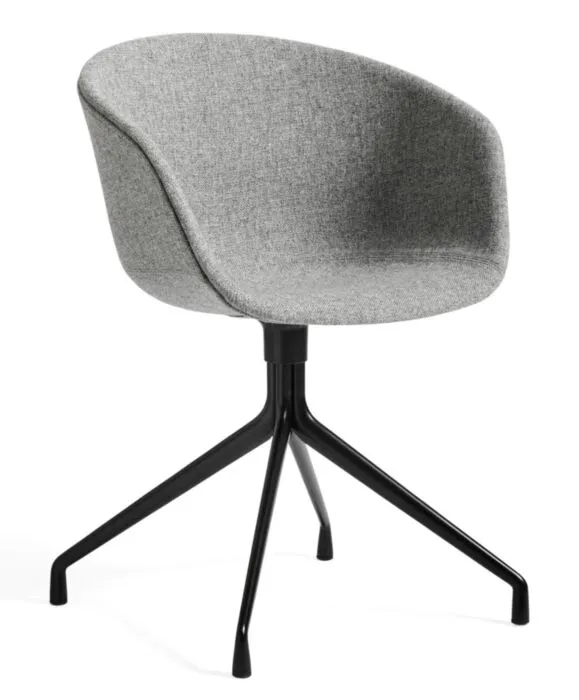 Express Levering HAY AAC 21 stoel-Hallingdal 130-Gepoedercoat Zwart