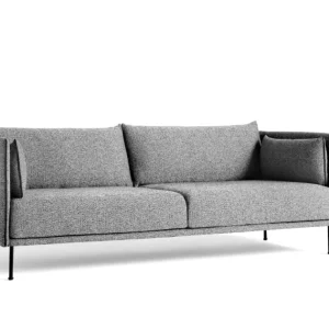 HAY Silhouette Sofa mono 3-zits bank-Olavi by HAY 03-Gepoedercoat Zwart Speciale Aanbieding