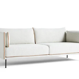 HAY Silhouette Sofa mono 3-zits bank-Coda 100-Gepoedercoat Zwart Betaalbaar