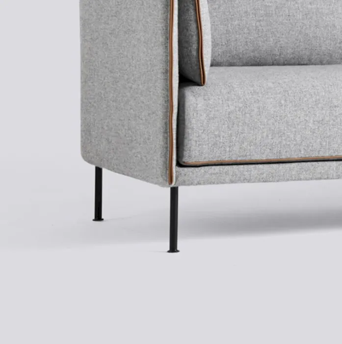 HAY Silhouette Sofa mono 3-zits bank-Hallingdal 130-Gepoedercoat Zwart Direct Verzonden