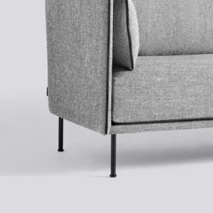HAY Silhouette Sofa mono 3-zits bank-Hallingdal 166-Gepoedercoat Zwart Lage Prijs