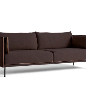 Exclusieve Aanbieding HAY Silhouette Sofa mono 3-zits bank-Coda 382-Gepoedercoat Zwart