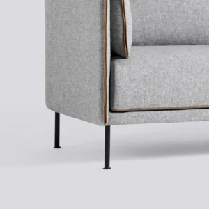 HAY Silhouette Sofa mono 2-zits bank-Hallingdal 130-Gepoedercoat Zwart Fabrieksprijs