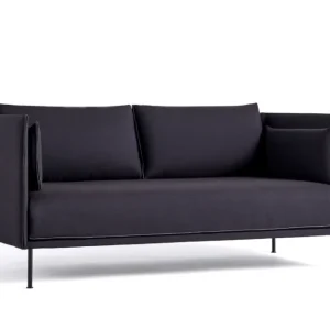 HAY Silhouette Sofa mono 2-zits bank-Remix 783-Gepoedercoat Zwart Flitsaanbieding