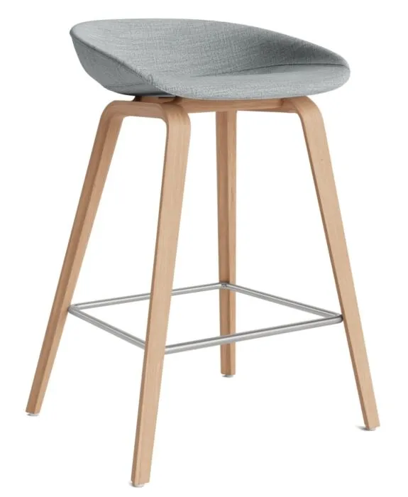 Express Levering HAY AAS 33 eiken onderstel barkruk-Remix 123-Zithoogte 65 cm