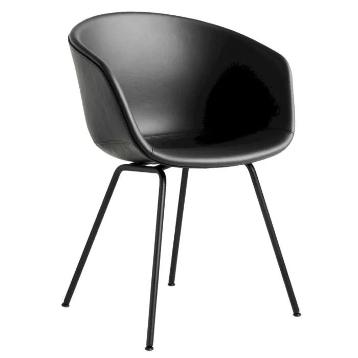 Bestseller HAY AAC 27 gepoedercoat onderstel stoel-Sierra leer SI1001-Gepoedercoat Zwart