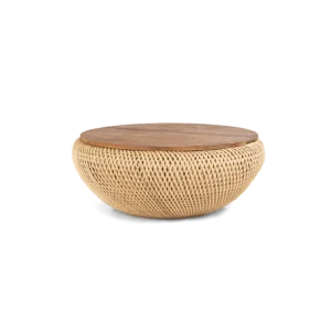 d-Bodhi Wave salontafel-∅ 80 cm-Naturel Beperkte Voorraad