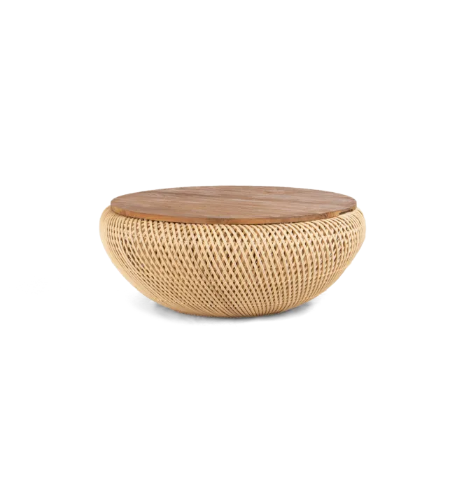 d-Bodhi Wave salontafel-∅ 80 cm-Naturel Beperkte Voorraad