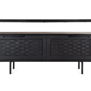 Bestel Nu d-Bodhi Karma Charcoal laag dressoir 2 lades, 1 open vak-180 cm