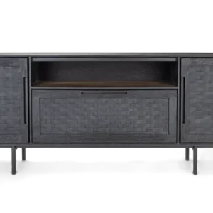 Snelle Levering d-Bodhi Karma Charcoal laag dressoir 2 deurtjes, 1 lade