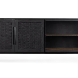 Beste Prijs d-Bodhi Karma Charcoal laag dressoir 2 deurtjes-180 cm