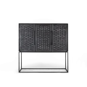 d-Bodhi Karma Charcoal kast 3 deurtjes Gratis Retour