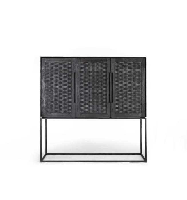 d-Bodhi Karma Charcoal kast 3 deurtjes Gratis Retour