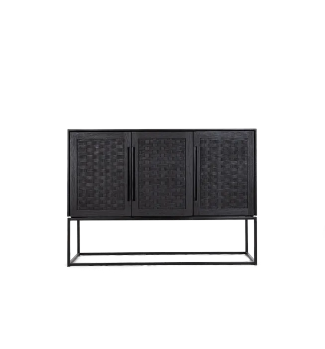 d-Bodhi Karma Charcoal hoog dressoir 3 deurtjes Alleen Vandaag