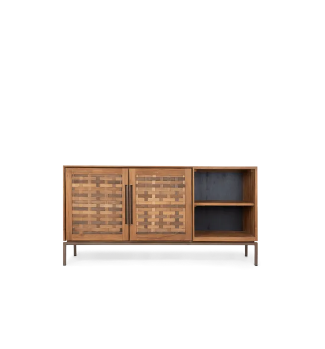 Direct Beschikbaar d-Bodhi Karma Pure laag dressoir 2 deuren, open vak