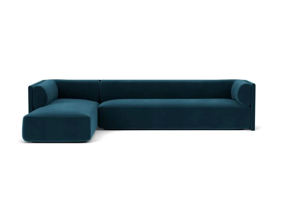 FEST Bolster hoekbank met longchair-Royal - 56 Petrol-Longchair links Flitsaanbieding