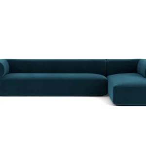 FEST Bolster hoekbank met longchair-Royal - 56 Petrol-Longchair rechts Seizoensaanbieding