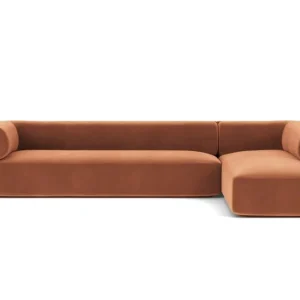 Korting FEST Bolster hoekbank met longchair-Royal - 160 Magnolia-Longchair rechts