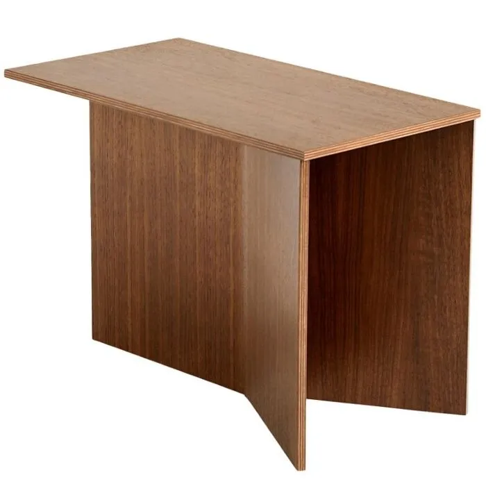 Goedkoop Hay Slit table Oblong bijzettafel-Walnoot