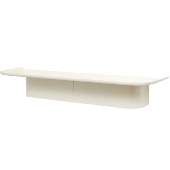 HAY Korpus L 7 haken wandplank-Cream Beperkte Voorraad