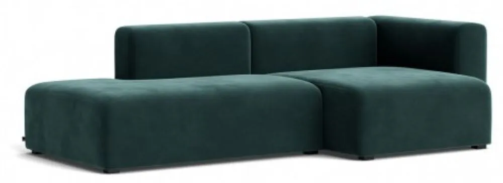 HAY Mags 2,5 zits bank combinatie 3 rechts-Lola groen Gratis Retour