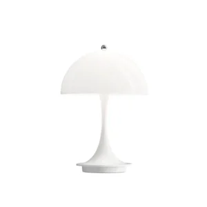 Beperkte Voorraad Louis Poulsen Panthella 160 Portable tafellamp-Wit opaal acryl