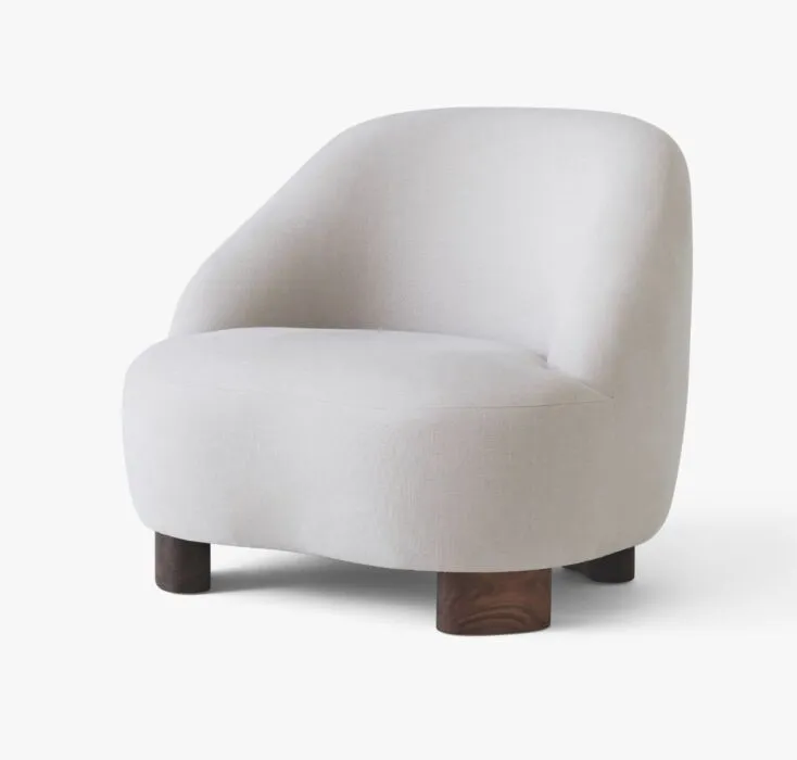 &tradition Margas LC1 fauteuil onderstel walnut-Stone 266 Tijdelijk Beschikbaar