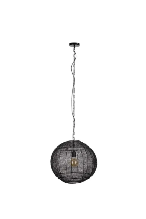 Dutchbone Meezan hanglamp-Black-M Koop Vandaag