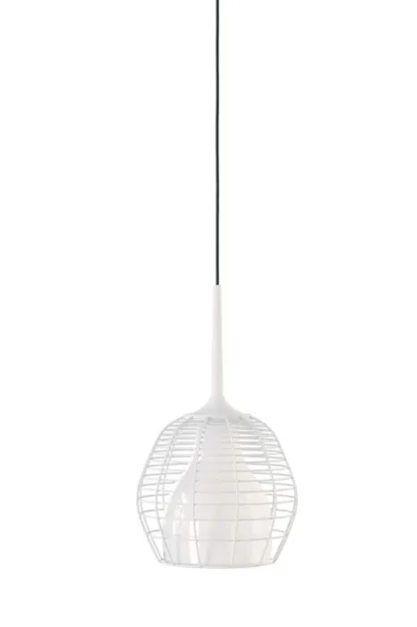 Gereduceerde Prijs Diesel with Lodes Cage hanglamp Small-Wit-wit