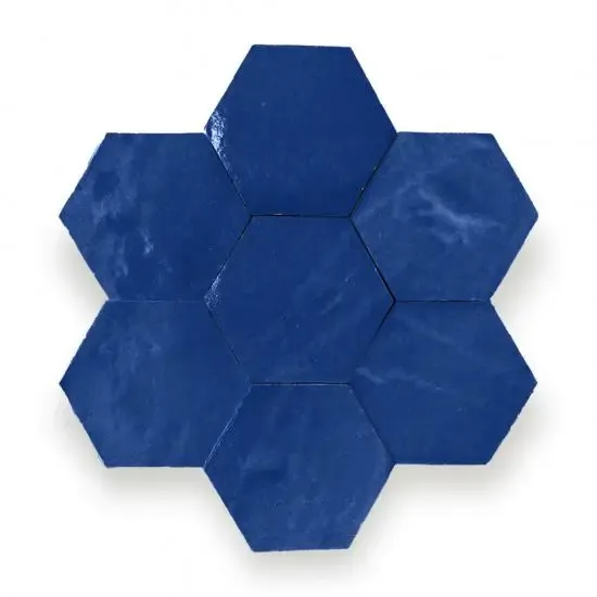 Zelliges Alhambra Alhambra Hexagone 51 Bleu de Nuit Direct Verzonden