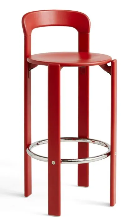 HAY Rey barkruk-Scarlet Red-Zithoogte 75 cm Populair