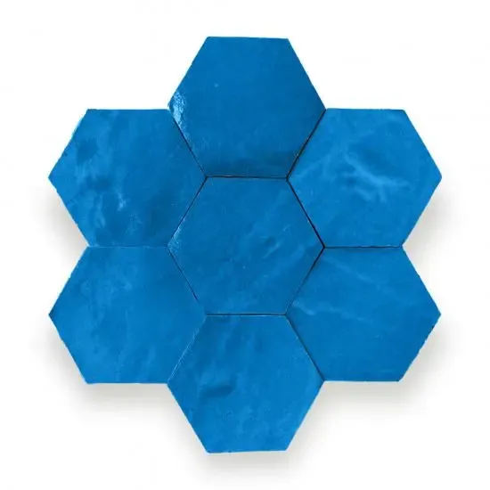 Zelliges Alhambra Alhambra Hexagone 26 Bleu Balin Betrouwbaar