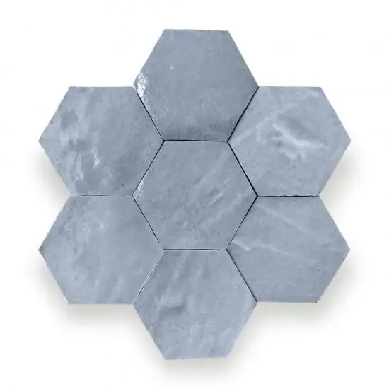 Zelliges Alhambra Alhambra Hexagone 23 Bleu Ciel Goedkoop