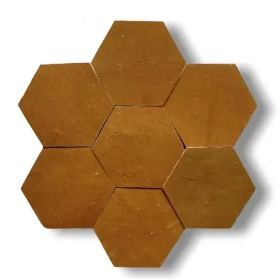 Zelliges Alhambra Alhambra Hexagone 13 Marron Laatste Versie