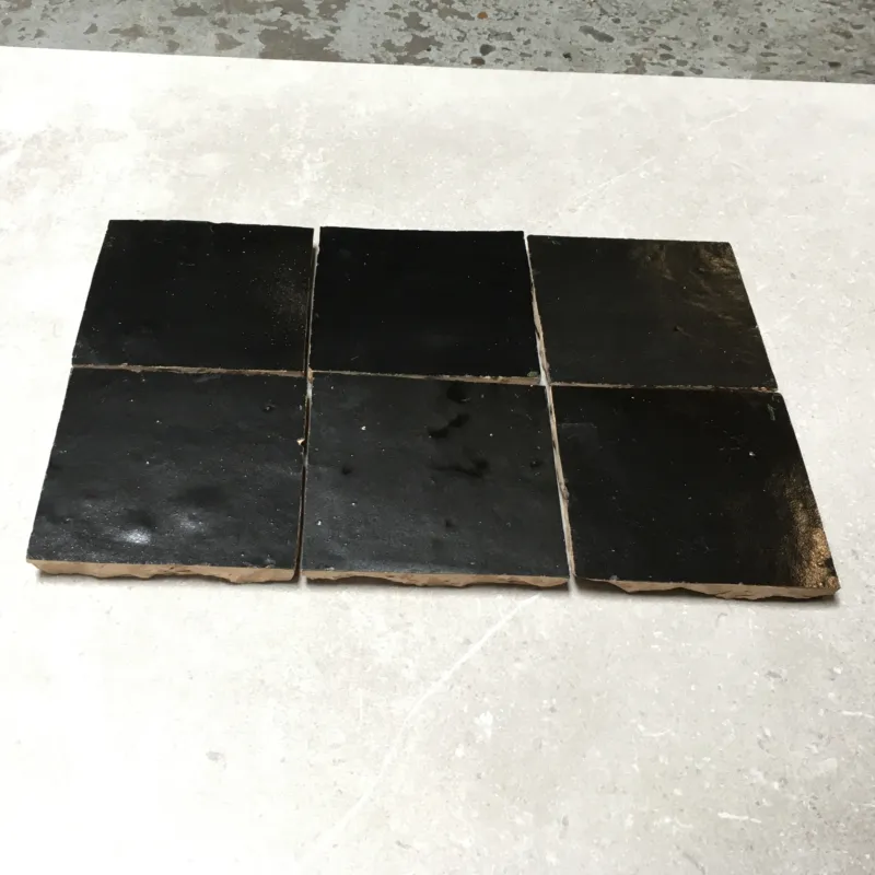 Gratis Retour Zelliges Qarmida 31M zwart Mat 10 x 10 cm per 0,5 m2